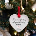 thumbnail image 6 of Hovilon 1 Pcs Heart-Shaped Acrylic Christmas Tree Ornament - Lightweight Pendant Holiday Home Decor, Mantel Garland Hanging Souvenir, Thank You Gift Keepsake, Festive Seasonal Party Decoration, 6 of 6