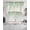 Green, variant on Pink Eucalyptus Leaves Swag Valances for Windows, Small Curtains Drapes, Spring Botanical Leaf Branches Kitchen Window Curtains Over Sink Window Treatment Valance for Bedroom/Bathroom 56"x36"