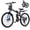 Black blue, variant on FLYRUN 26" Electric Bike for Adults,Folding Ebike with Peak 750W Motor,48V 374.4Wh Removable Battery,LCD Display,7-Speed Gears,up to 20 mph,UL2849