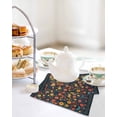 thumbnail image 4 of Boho Flowers Kitchen Dish Towels for Drying Dishes Set of 2, Spring Abstract Watercolor Floral Leaf Waffle Weave Microfiber Hand Tea Bathroom Towels Quick Dry & Absorbent Towel 12x12, 4 of 7