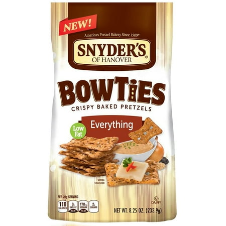 UPC 077975091241 product image for Snyder's of Hanover Crispy Baked Pretzels Bowties, 8.25 Oz. | upcitemdb.com