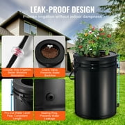 KFFKFF DWC Hydroponics Setup, Includes Air Pump, Air Stone, Water Level Indicator, and Drip Irrigation Kit, 5-Gallon Capacity for Growing Leafy Greens (1 Bucket + Drip System)