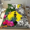 thumbnail image 2 of New Caledonia Custom Personalised Bedding Set White - Turle Plumeria Banana, 2 of 6