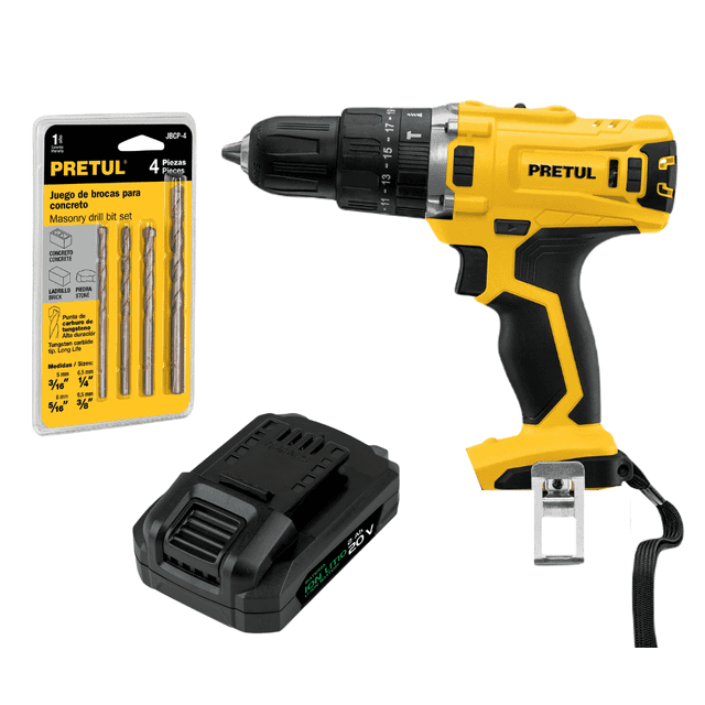 Rotomartillo Inalambrico De 20v Con Brocas Para Concreto