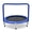Blue and Black, variant on Aimee Lii Mini Kids Trampoline with Full Covered Handrail, 36"