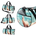 thumbnail image 3 of Alpaca Dance Bag, Weekender Bag, Carry on Bag, Soccer Bag - 17.7 Inches Sports Tote with Interior Zipper Pocket and Large Capacity, 3 of 6