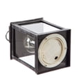 thumbnail image 2 of 8.5"H Battery Operated Twinkling Light Bulb Lantern, Black With Brushed Gold, Set Of 2, 2 of 5