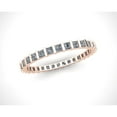 thumbnail image 1 of Natural 1.00Ct Princess Cut Diamond Bar Set Women's Anniversary Wedding Eternity Band Ring Solid 14k Rose Gold G SI1, 1 of 3