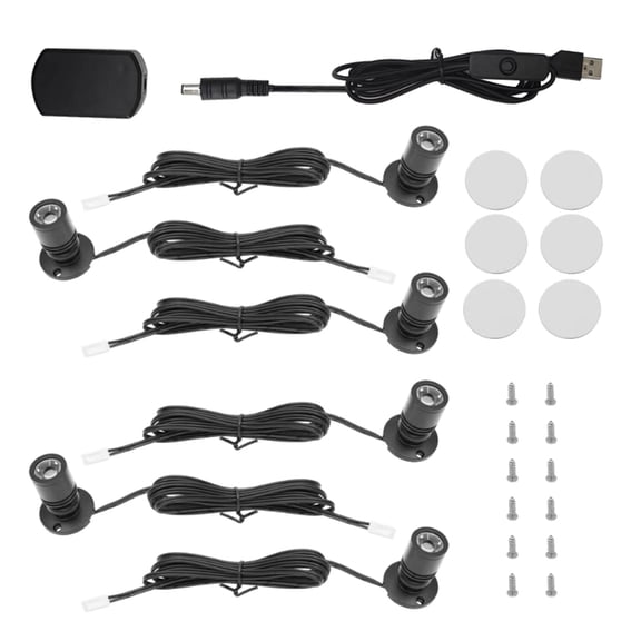 LED Track Lights Aluminum Texture Suitable for Indoor Bedroom or Camping