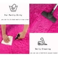thumbnail image 7 of Arogan Ultra Soft Fluffy Bedroom Rugs For Kids,2.6'x5.3',Hot Pink, 7 of 7