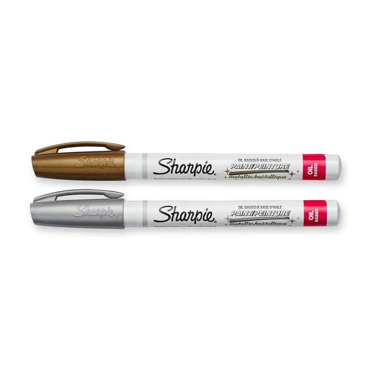 Sharpie Gold & Silver Paint Markers, 2 Count, Size: Extra Fine Point, Set of 2