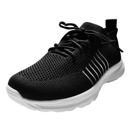 

PMUYBHF White Sneakers For Women Leather Platform Leisure Women S Lace Up Travel Soft Sole Comfortable Shoes Outdoor Mesh Runing Fashion Sports Breathable Shoes