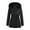 Black Parka Coat for Women #x, variant on Parka Coat for Women Mid-Length Overcoat Drawstring Waist Warm Treach Coat with Pockets Quilted Coat with Faux Fur Hood Casual Winter Thicken Puffer Loose Black L