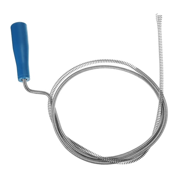 Drain Augers 1.8m Manganese Steel Drain Clog Remover Tool, Blue