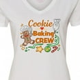 thumbnail image 4 of Inktastic Cute Cookie Baking Crew Women's V-Neck T-Shirt, 4 of 5