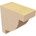 thumbnail image 5 of 2"W x 4"D x 4"H Classic Alpine Rough Cedar Woodgrain TimberThane Corbel, Primed Tan, 5 of 6