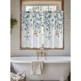 thumbnail image 7 of Tier Curtains 45 Inches Long, Blue Coastal Window Treatment Curtain Drapes, Eucalyptus Leaves Summer Beach Starfish Window Half Privacy Curtains for Bedroom Bathroom, 42"x45", 2 Panels, 7 of 7