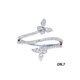 thumbnail image 2 of Anillo de cristal brillante para mujer, joyería para nudillos, decoración de mano curvada a la moda, joyería informal para fiesta de boda y Ropa, zapatos y accesorios Miscelánea Talla 7 Jumpingount AP017313-02, 2 of 6