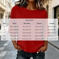 thumbnail image 4 of TGSLY Women's 3/4 Sleeve Ribbed Tops Lightweight Soft Crew Neck Trendy Blouses Loose Fit Dressy Casual Solid Color Fall Shirts M, 4 of 7
