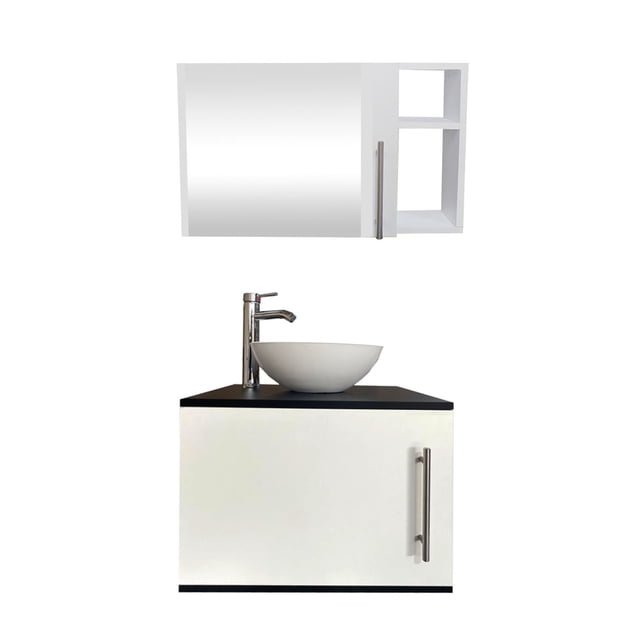 Combo de Gabinete para Baño con Ovalin Y Monomando + Botiquin con Espejo
