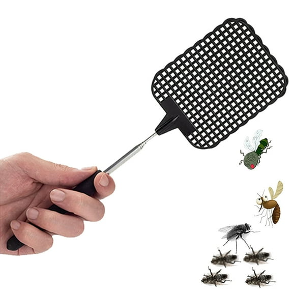 Elbourn Fly Swatter, Telescopic Strong Flexible Manual Flyswatter Pest Control, Multi Pack Colors (1 Pack)
