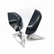 thumbnail image 2 of 2pcs Universal Car Rearview Side Mirror Craft Square F1 Style With Blue Mirror Surface Metal Bracke, 2 of 5