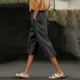 thumbnail image 2 of Pantalones informales para mujer Pantalones cortos con cintura elástica y cordón - Cómodos para el día a día en primavera, verano y otoño, 2 of 6