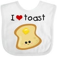 thumbnail image 3 of Inktastic I Love Toast Boys or Girls Baby Bib, 3 of 4