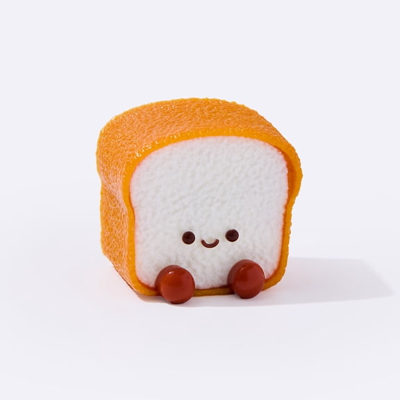 Cute Toast Taba Squishy Toys for Adults – Cute Stress Relief Fidget Sensory Toys, Soft Silicone Squeeze Gifts for Teens Adults
