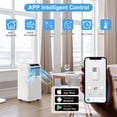 thumbnail image 5 of WIYTAMO 10000 BTU Portable Air Conditioners, 3-in-1 Portable AC Unit with Smart WIFI Remote Control, Dehumidifier and Fan, Cools up to 450 Sq. ft. (6450 BTU SACC), 5 of 9