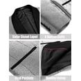 thumbnail image 5 of COOFANDY Mens Fashion Dress Suit Jacket Slim Fit Casual One Button Lapel Blazer Party Wedding Dinner Prom Tuxedo, 5 of 6