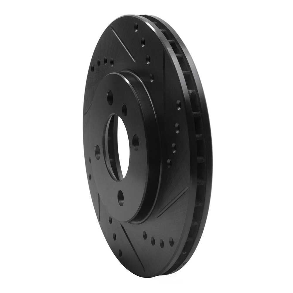 Dynamic Friction Company 633-31017R DFC Brake Rotor - Drilled And Slotted - Black
