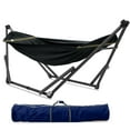 thumbnail image 1 of Tranquillo Uniki Support de Hamac Ajustable, Hamac avec Support pour Hamac Portable d'Extérieur, Support de Hamac Double de Luxe Capacité 550 Lb, Hamac et Support de Camping Pliables, Noir, 1 of 10