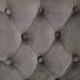 thumbnail image 6 of S-HOME Velvet Dining Chairs Set of 2 with Handmade Tufted Trim and Vintage Copper Nail Decoration,Gray, 6 of 12