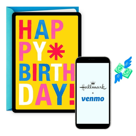 Hallmark And Venmo Birthday Greeting Card (Happy Birthday)