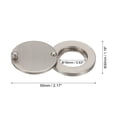 thumbnail image 2 of Uxcell  Copper Peephole Cover Rotating Door Viewer Covers With Self-Adhesive Tool For Home 5/8" Brushed Nickel, 2 of 6