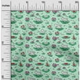 thumbnail image 2 of oneOone Polyester Spandex Sea Green Fabric Beach Sewing Fabric By The Yard Printed Diy Clothing Sewing Supplies 56 Inch Wide, 2 of 4