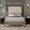 Gold,Tan, variant on Harper & Bright Designs Metal King Canopy Bed Frame with Tall Headboard, Velvet Upholstered 4-Poster Bed with Slat Support for Bedroom, Black,White