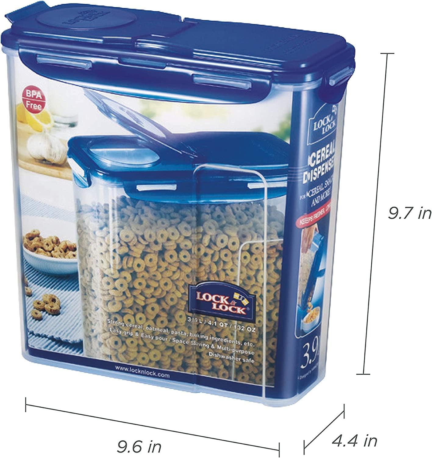 Cereal Storage Container 5 Pieces with Timing Function BPA Free –  luxear.shop