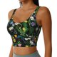 thumbnail image 2 of Fotbe Chamomile Sujetador Deportivo Largo sin Aros para Mujer con Almohadillas y Soporte Medio, Transpirable y Absorbente, Camiseta Tipo Chaleco o Tank Top-XX-Large, 2 of 8