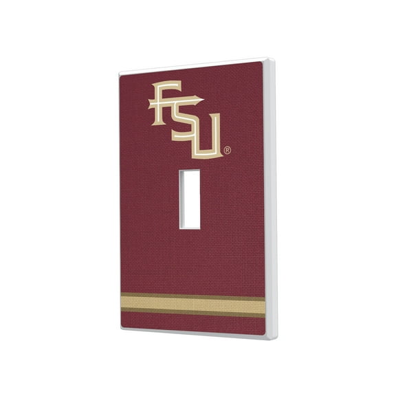 Florida State Seminoles Stripe Design Single Toggle Lightswitch Plate