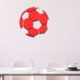 thumbnail image 4 of karymi Set of 12 Mirrored Acrylic Soccer Ball Wall Decoration Stickers, 11.81 Inch Each, Sports Themed Self Adhesive Removable Decals for Room Living Room Bedroom Game Room Decor Living Room Decor, 4 of 6