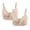 Beige-2 Pcs, variant on Women Cotton Cup Front Adjustable Straps Plus Size Bra 2 Pcs Light Blue