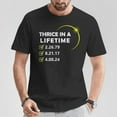 thumbnail image 2 of Totality 24 Thrice in a Lifetime Total Solar Eclipse 2024 Graphic Tee Unisex Adult Cotton T-Shirt Commemorating Rare Astronomical Event, Size S, Color Black, 2 of 4
