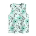 thumbnail image 4 of Women's Loose Fit Tank Tops 2025 Summer Casual Sleeveless Shirt Trendy Floral Print Tunic Blouse Daily Versatile Eyelet Crew Neck Basic Top, 4 of 4