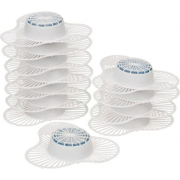 12 Qty 1 Pack Plastic, Urinal Screen with Block