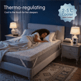 thumbnail image 3 of Dyfun 4" Twin Gel Memory Foam Mattress Topper with Cooling Cover, CertiPUR-US Certified, Non-Slip, 3 of 11