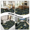 thumbnail image 4 of Bleum Cade Area Rugs for Living Room 3X5 Machine Washable Rugs Marble Swirl Abstract Rug Indoor Carpet, Soft Lightweight Non Slip Large Rug for Bedroom Dining Room, 4 of 7