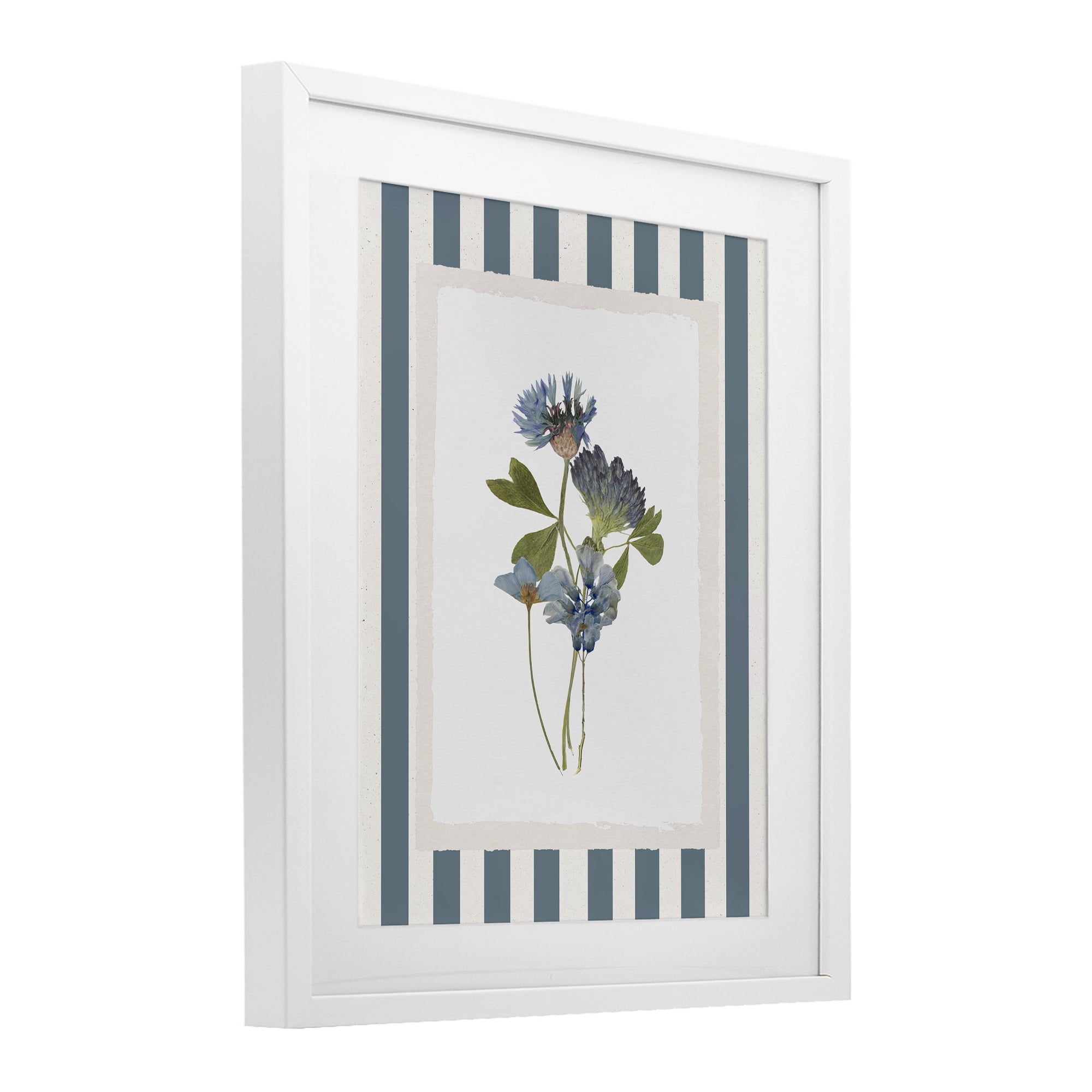 Stupell Industries Summer Memories Flowers White Framed Print Under Glass, design by Val Rhodes