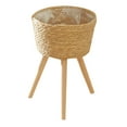 thumbnail image 3 of Cesta tejida para plantas, soporte de madera para macetas, soporte de madera para plantas, soporte para macetas, 3 of 8